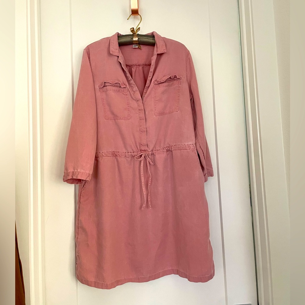 Old Navy Dusty Rose Utility Dress